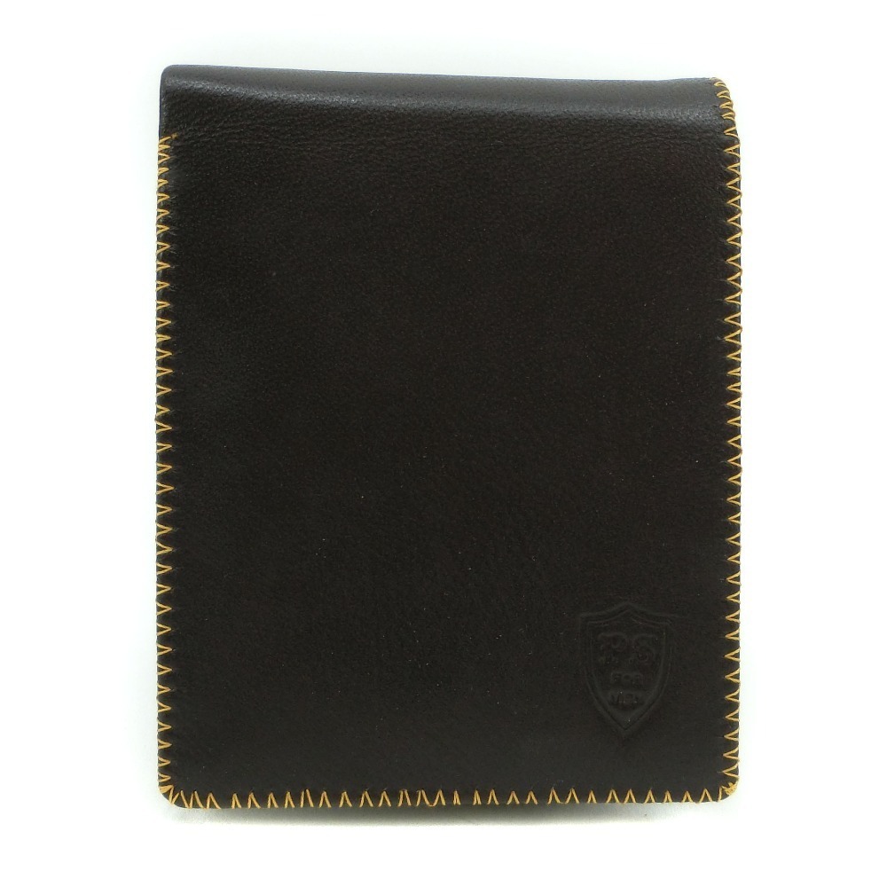 Other Leather Bifold Wallet Brown Leather Short Wallet